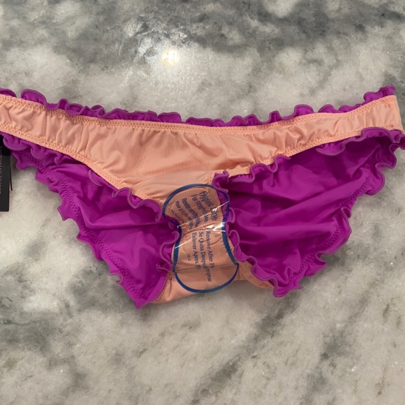 NO OFFERS FIRM PRICE Victoria's Secret Capri Ruffle Cheeky Swim Bikini Bottom - Picture 3 of 4